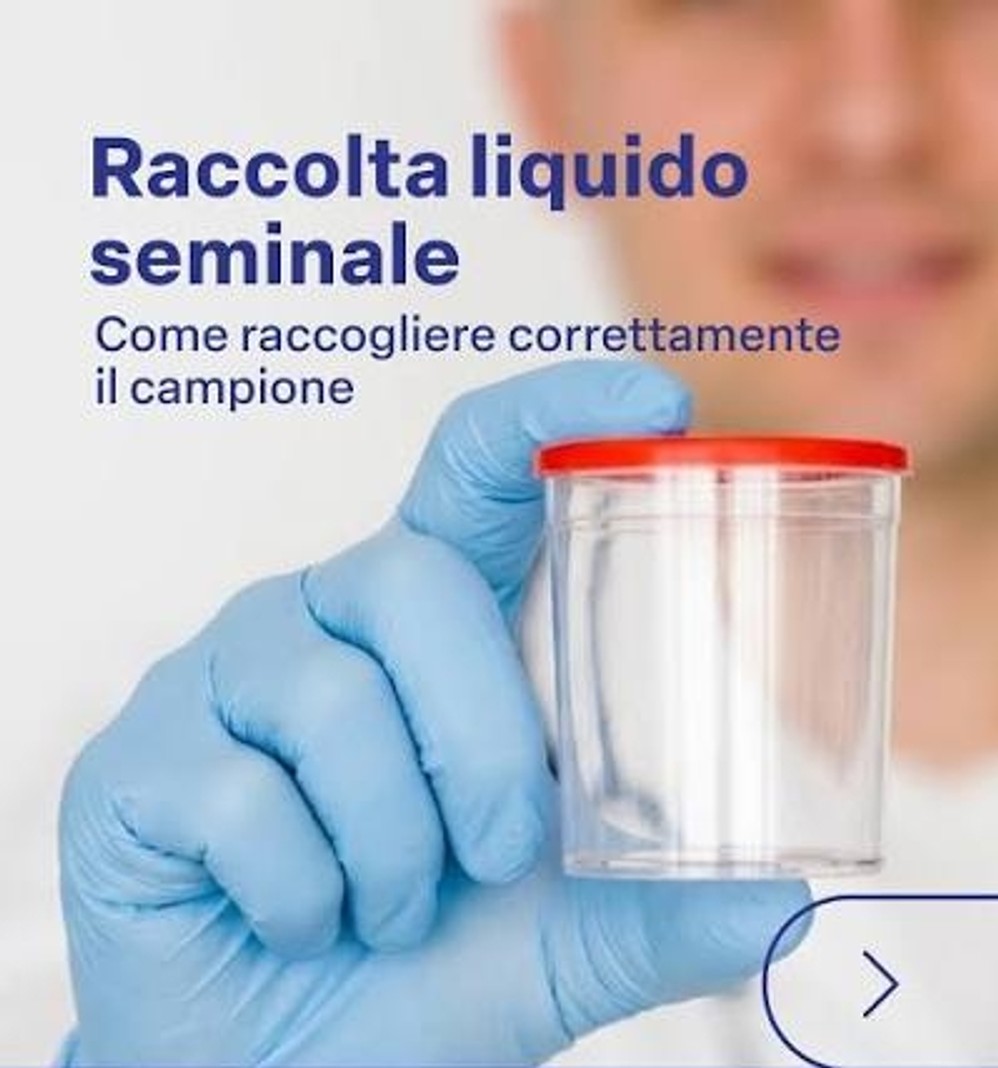 La scheda con le modalità di raccolta del liquido seminale